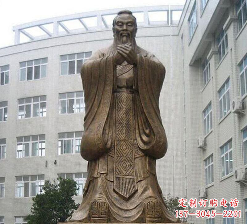 商丘校园孔子铜雕222
