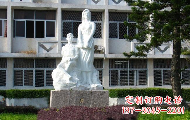 商丘校园人物晨读的学生