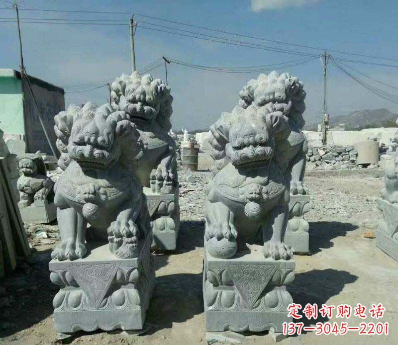商丘园林仿古狮子景观石雕