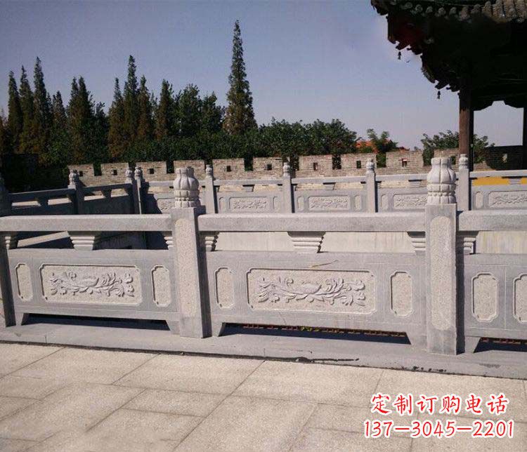 商丘园林仿古石栏板景观石雕 (2)