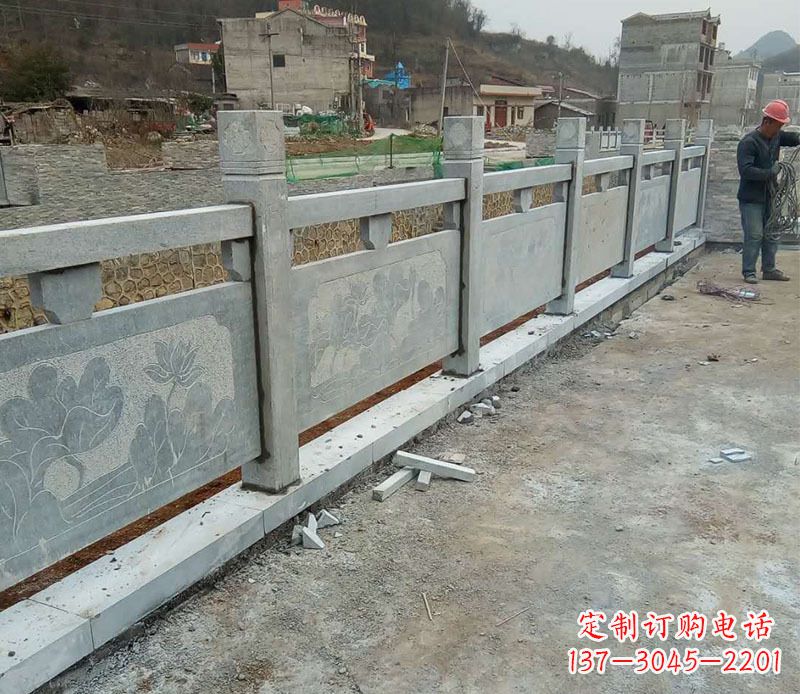 商丘园林仿古石栏板景观石雕 (5)
