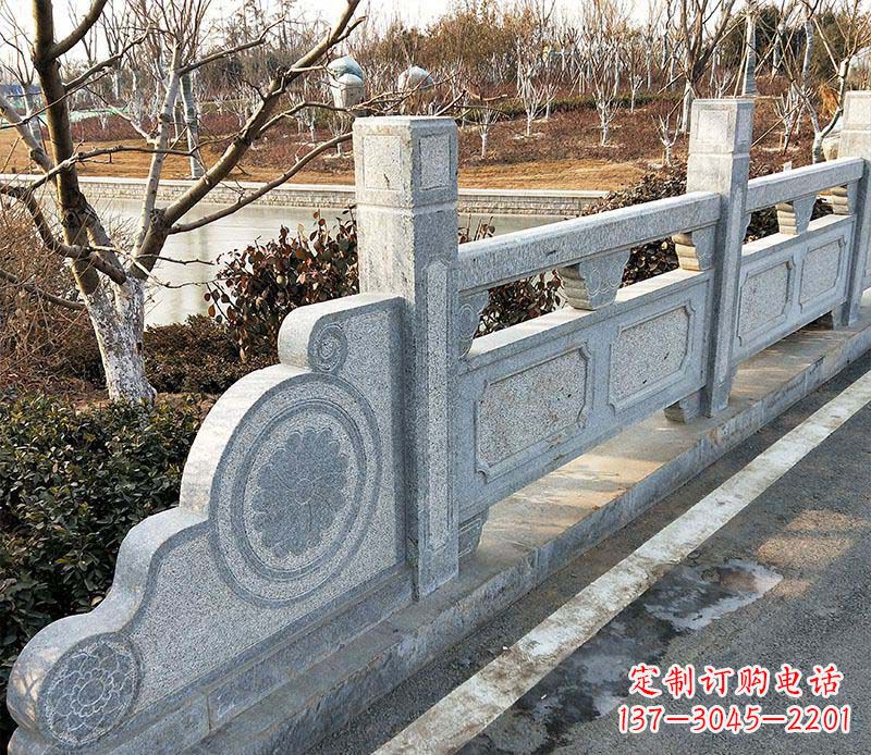 商丘园林仿古石栏板景观石雕_1