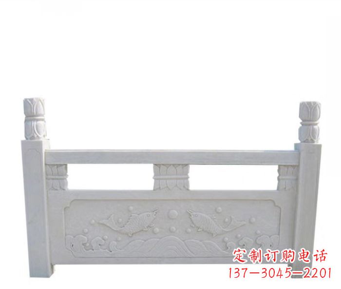 商丘园林汉白玉石浮雕栏板