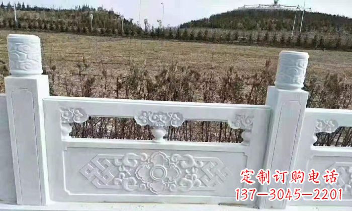 商丘园林汉白玉石浮雕栏板 (4)