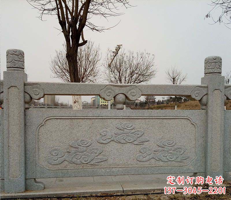 商丘园林护城河石栏板景观石雕