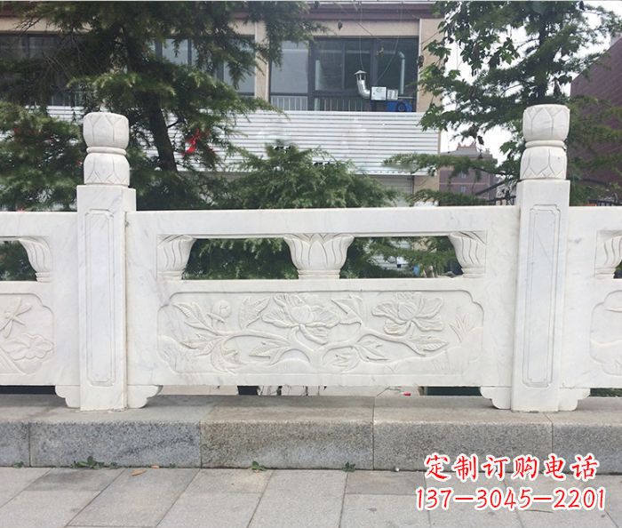 商丘园林景观大理石浮雕栏板 (2)