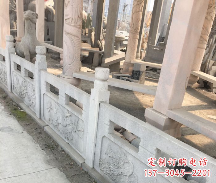 商丘园林景观大理石浮雕栏板石雕
