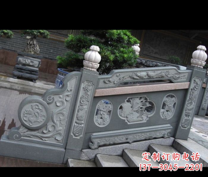 商丘园林景观大理石栏板雕塑 (6)
