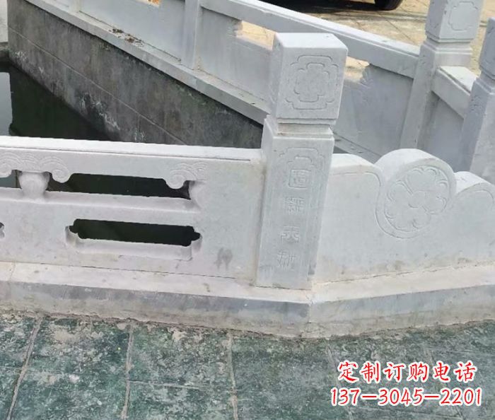 商丘园林景观大理石栏板雕塑 (7)