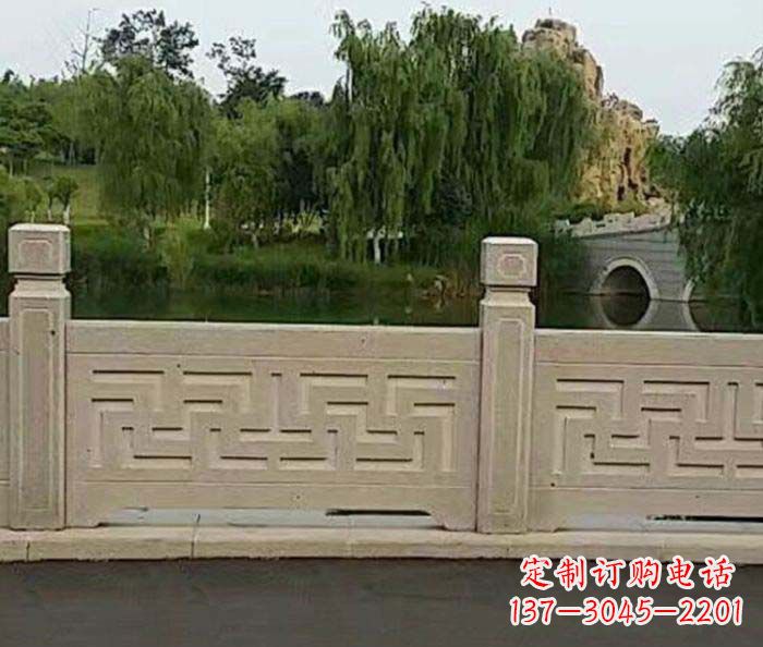 商丘园林景观大理石栏板石雕 (4)