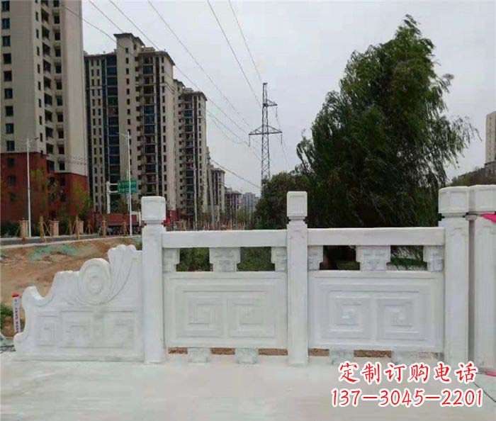 商丘园林景观大理石栏板石雕 (5)