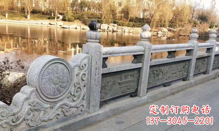 商丘园林景观大理石栏板石雕 (10)