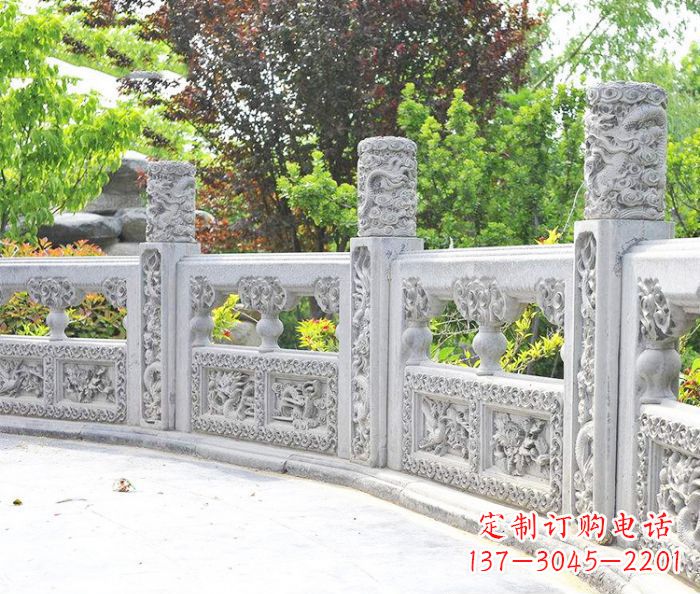 商丘园林景观大理石栏板石雕 (9)