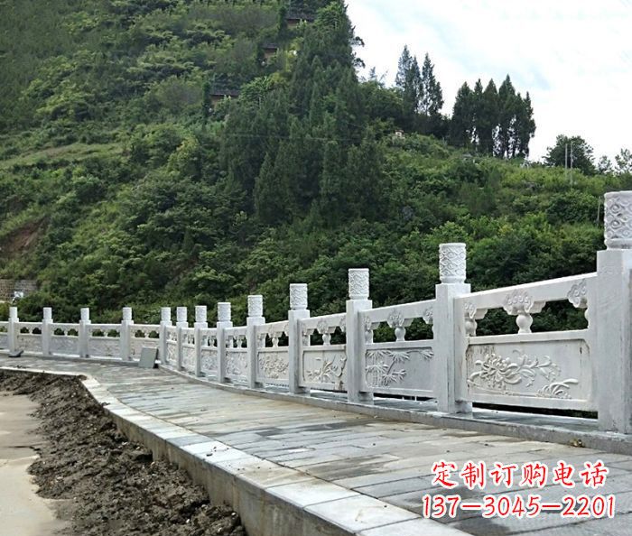 商丘园林景观大理石栏板石雕_2