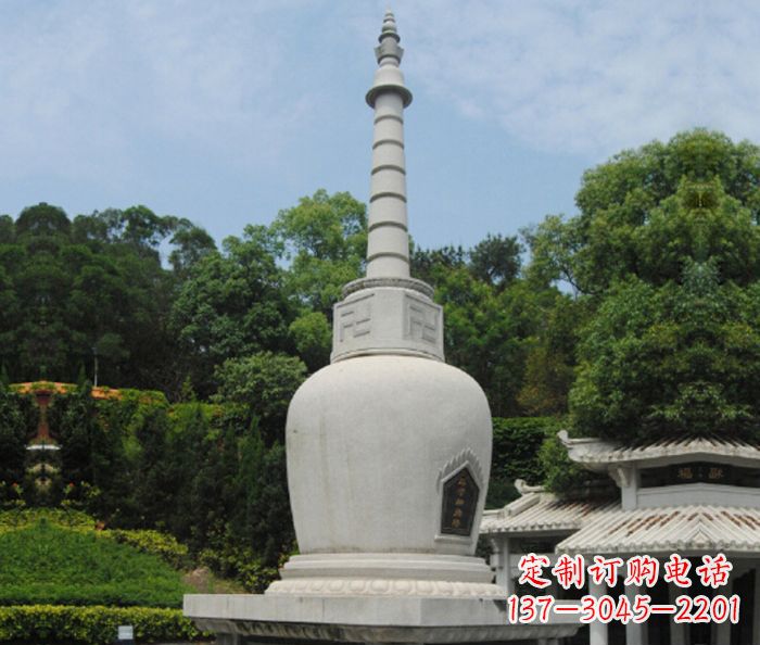 商丘园林景观大理石舍利塔石雕