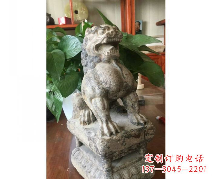 商丘园林景观大理石狮子石雕