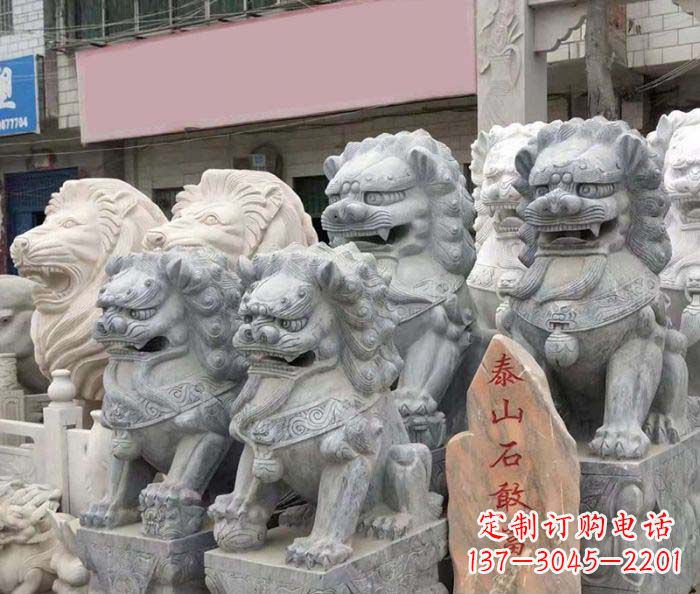 商丘园林景观仿古狮子石雕
