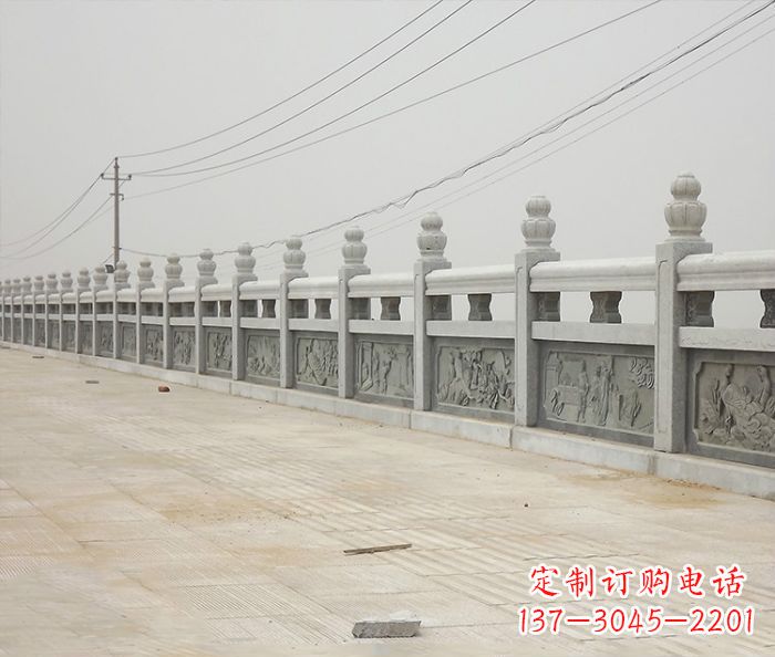 商丘园林景观仿古石雕栏板_2