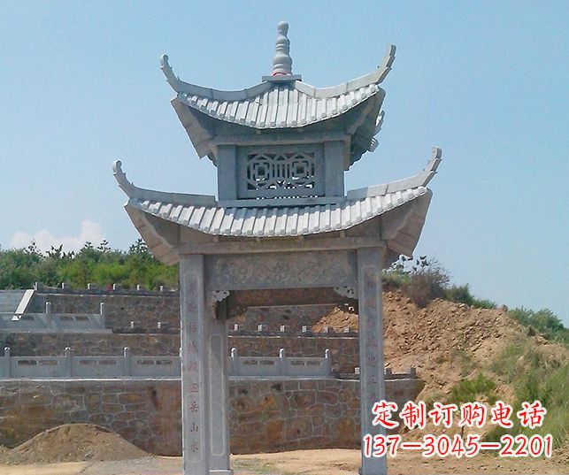 商丘园林景观仿古石雕凉亭