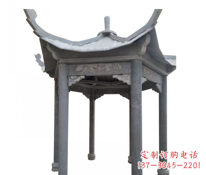 商丘园林景观仿古石雕凉亭 (3)