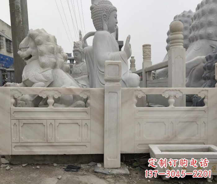 商丘园林景观晚霞红石栏板