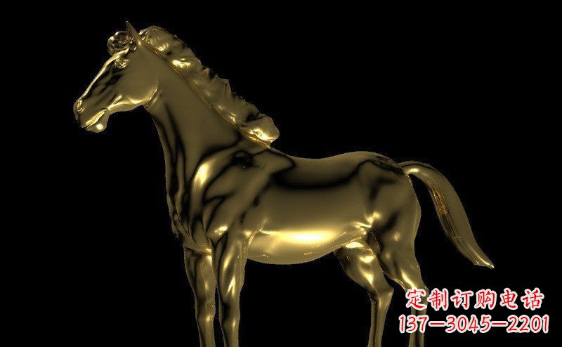 商丘园林马动物景观铜雕
