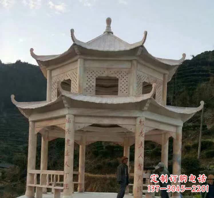 商丘园林石雕凉亭