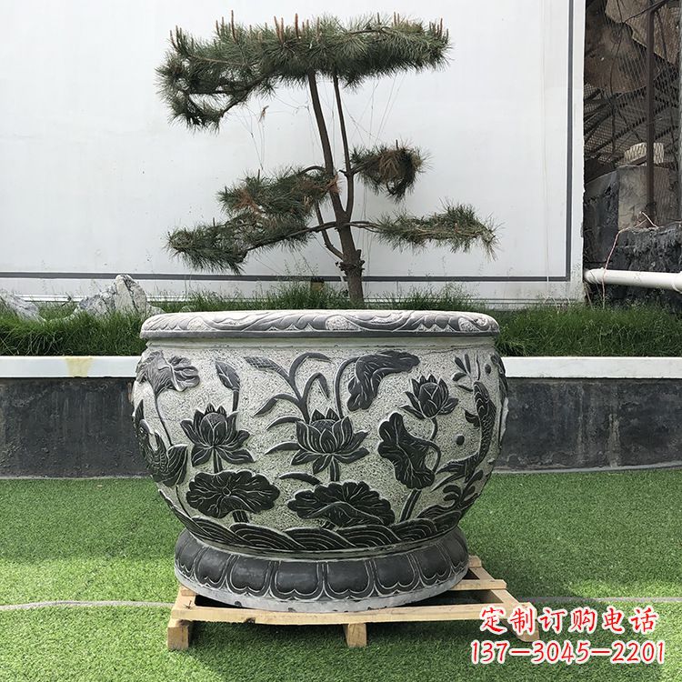 商丘园林石雕水缸