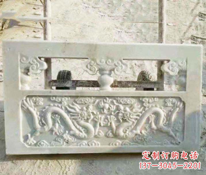 商丘园林石浮雕栏板景观石雕