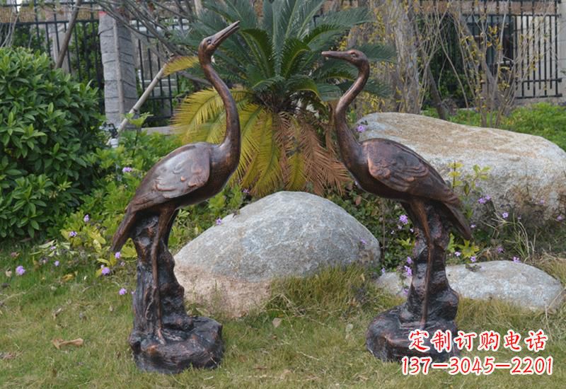 商丘站立仙鹤雕塑 (2)