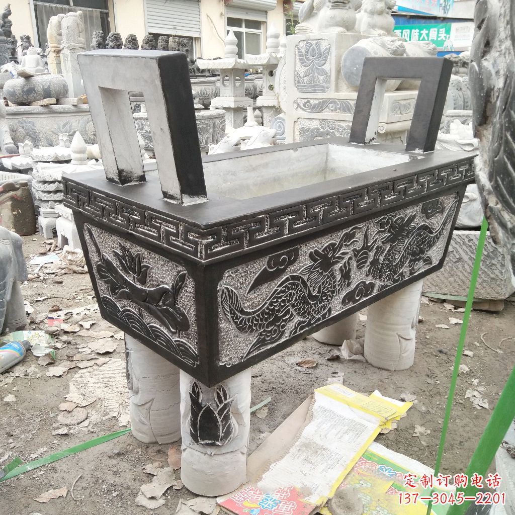 商丘长方形石雕香炉