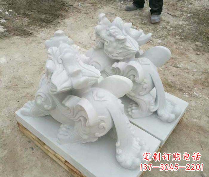 商丘招财进宝立式貔貅门口石雕