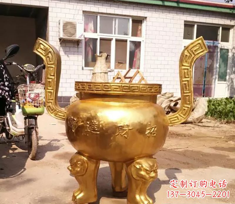 商丘招财进宝香炉铜雕