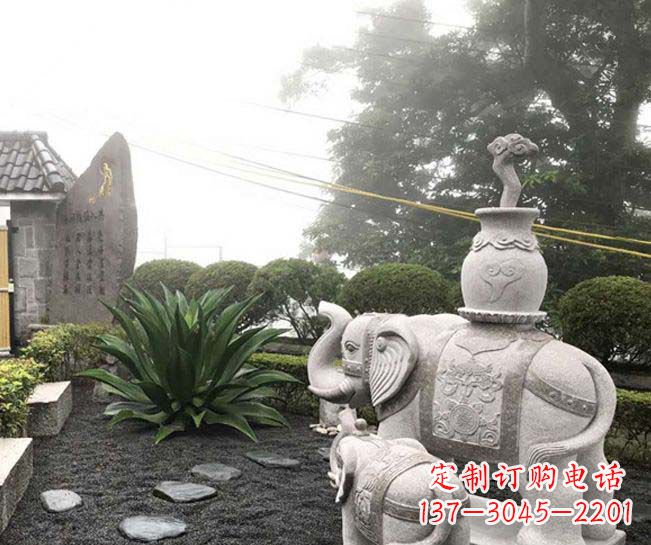商丘招财驮宝大象石雕