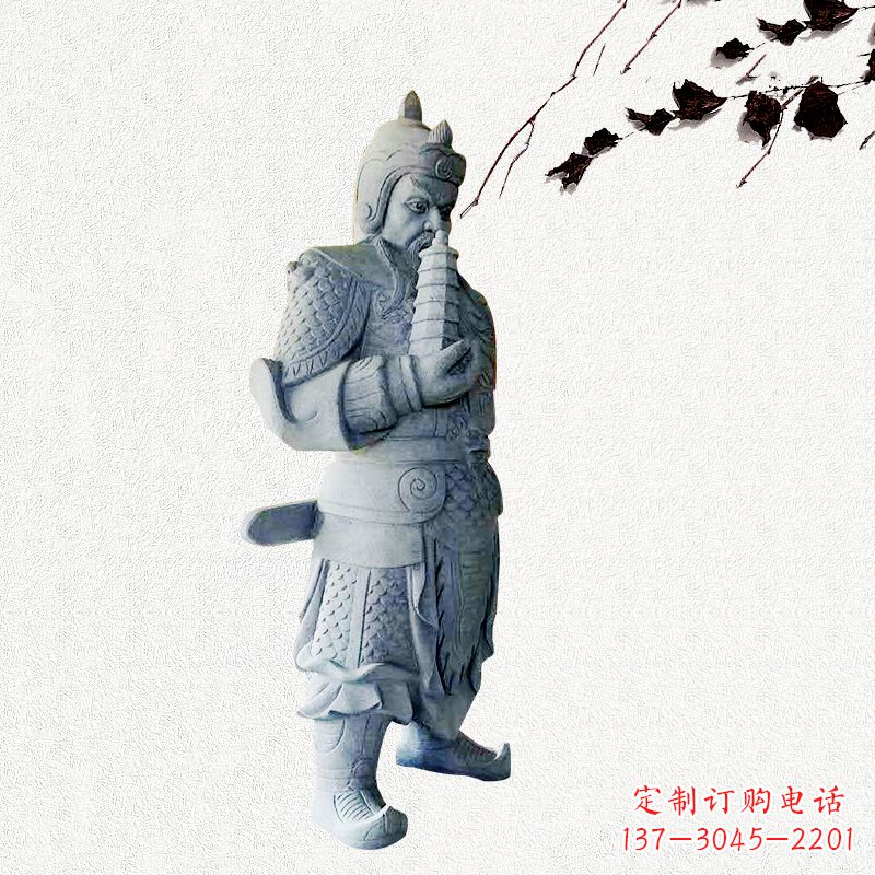 商丘中国古代神话中的托塔天王石雕塑