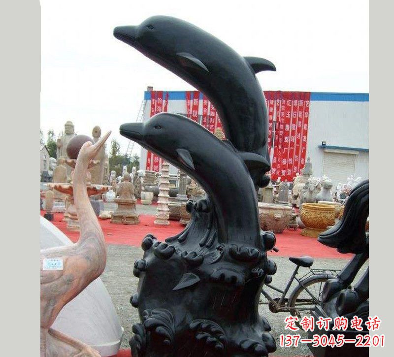 商丘中国黑海豚石雕
