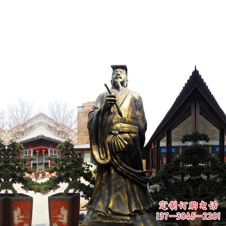 商丘中国历史文化名人书圣王羲之雕塑