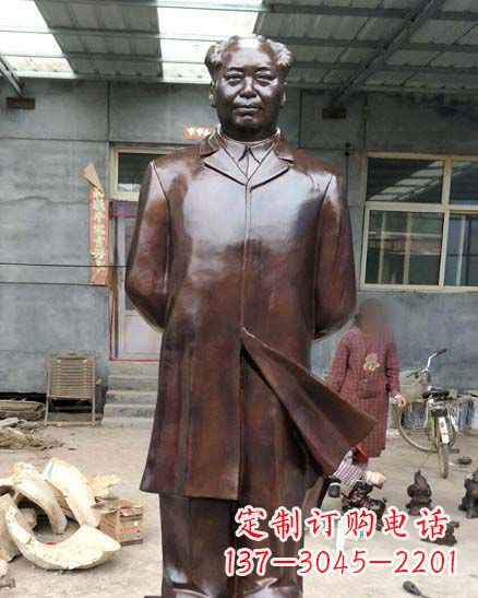 商丘中国伟人毛泽东铜像