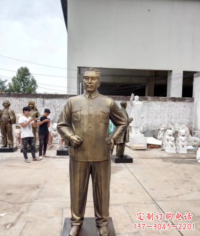 商丘周恩来铜雕 (3)