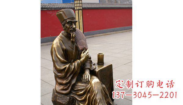 商丘诸葛亮古代名人铜雕