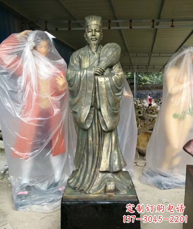 商丘诸葛亮古代人物铜雕