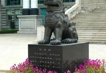 商丘獬豸铜雕塑-法院门前神兽动物雕塑摆件
