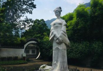 商丘园林历史名人塑像王昭君汉白玉雕塑