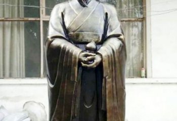 商丘中国古代名医扁鹊铸铜雕像半身像