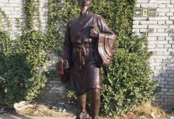 商丘中国古代十大名医之李时珍铜雕塑像