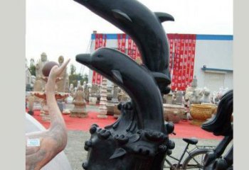 商丘中国黑海豚石雕
