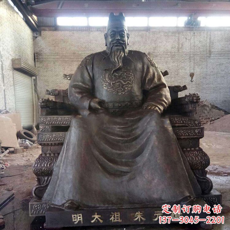 商丘铸铜明太祖雕塑