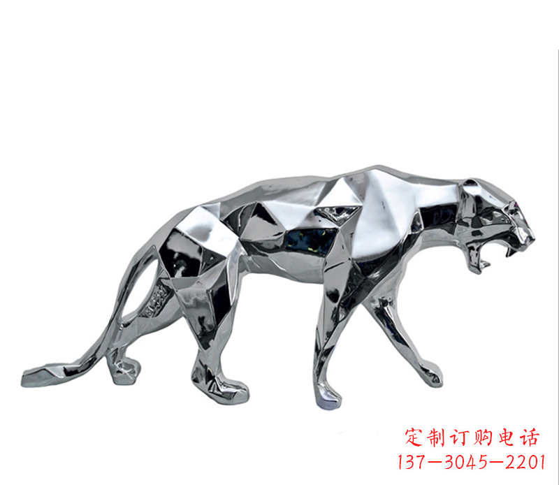 商丘豹子雕塑不锈钢