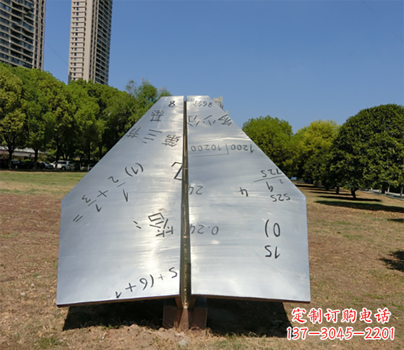 商丘不锈钢细节飞机雕塑