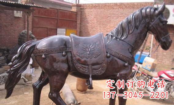 商丘紫铜马公园铜雕